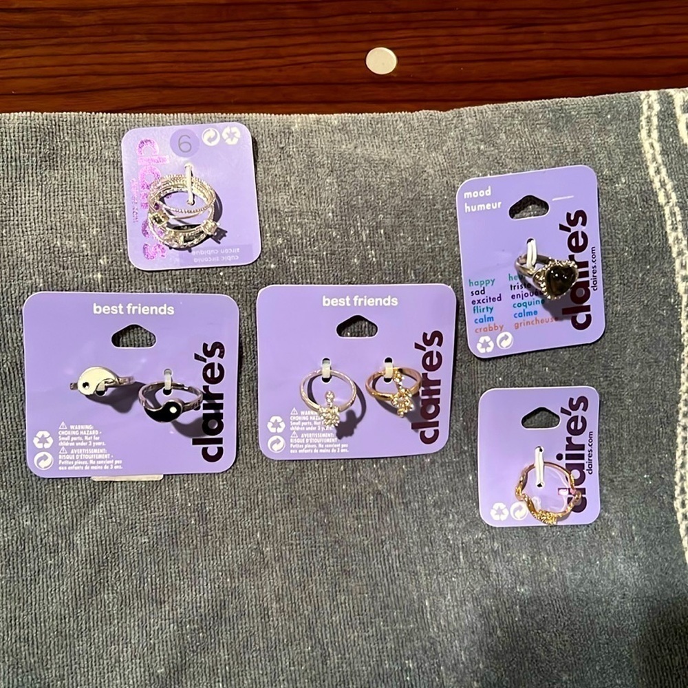 Claire's Best Friends Rings